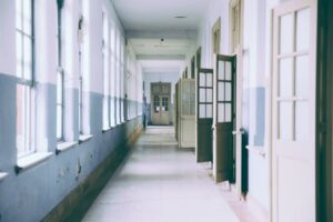 Inside a School Building