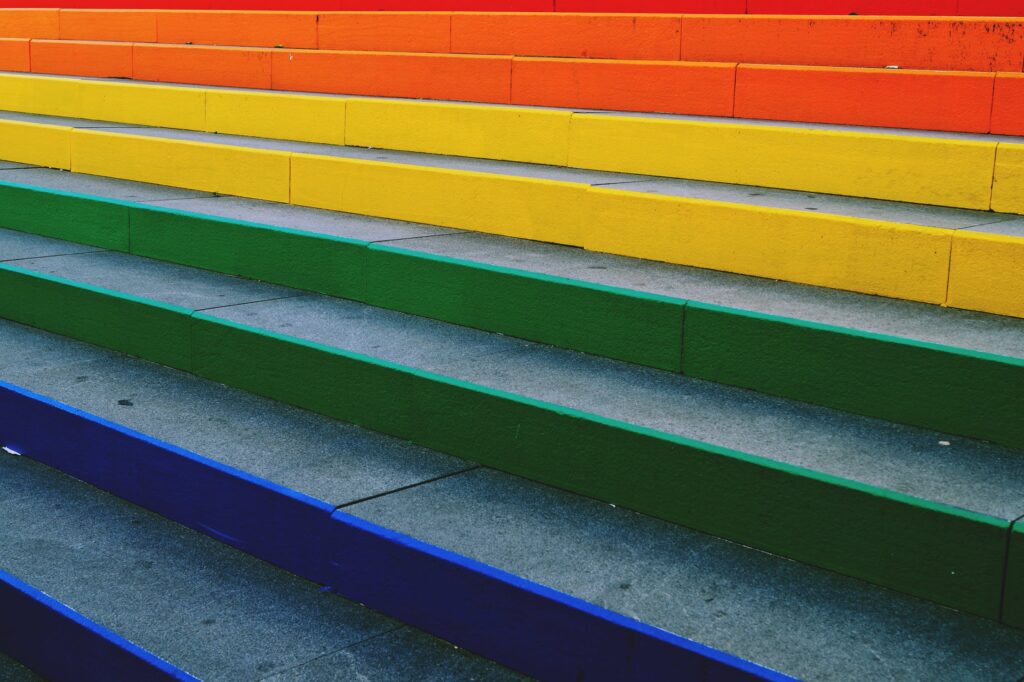 Colourful Painted Stairs