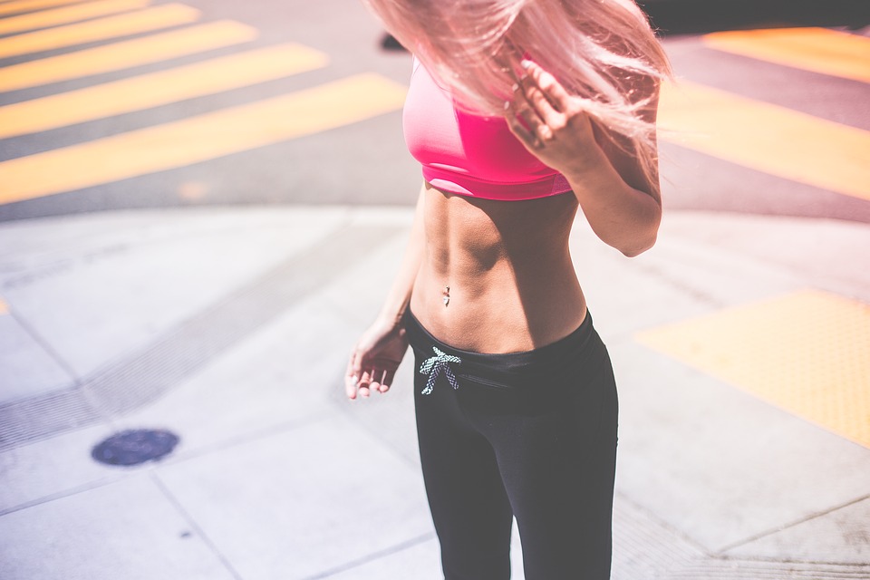 Woman fit and healthy