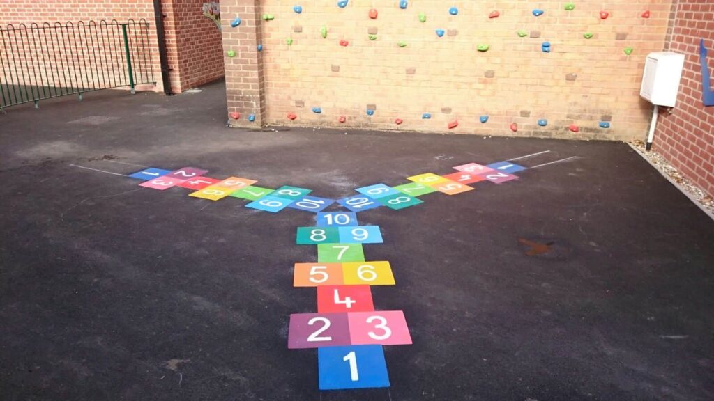 hopscotch playground markings