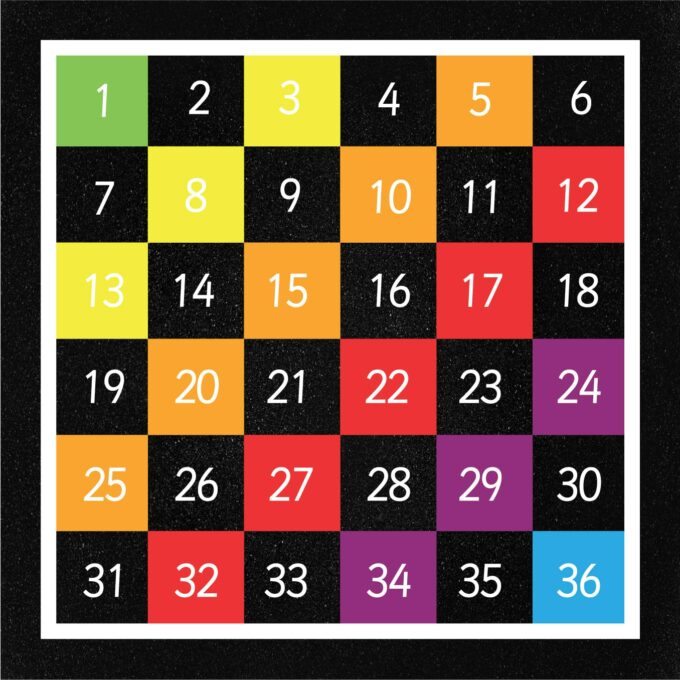 1-36 Grid (Half Solid)