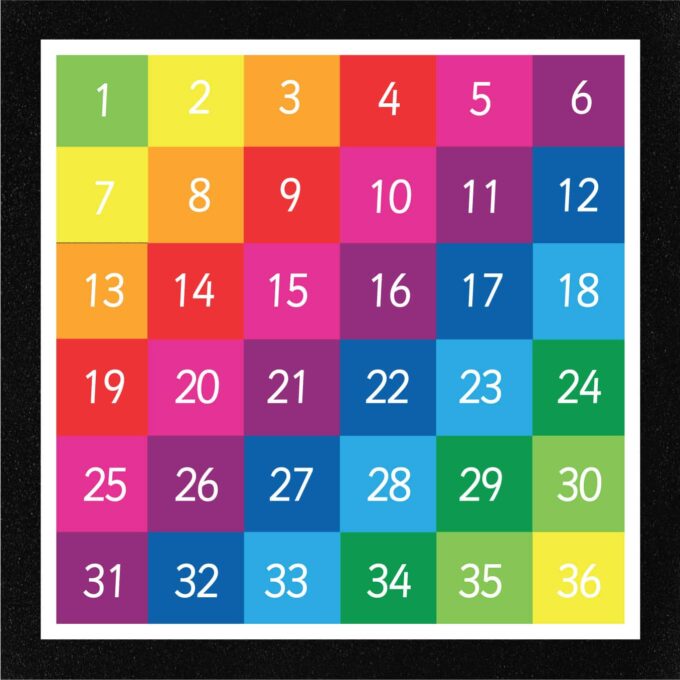 1-36 Grid (Full Solid)