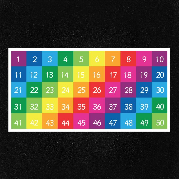 1-50 Grid (Full Solid)