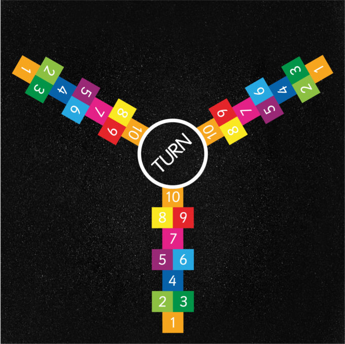 3 Way Hopscotch