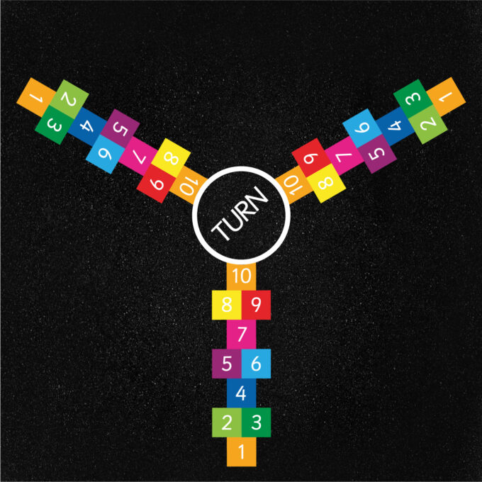 3 Way Hopscotch