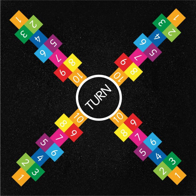 4 Way Hopscotch