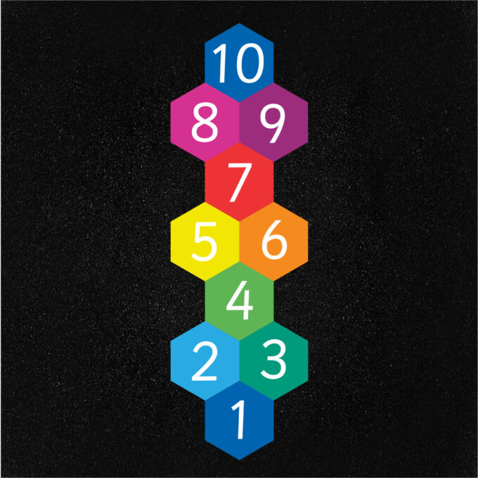 Hexagon Hopscotch