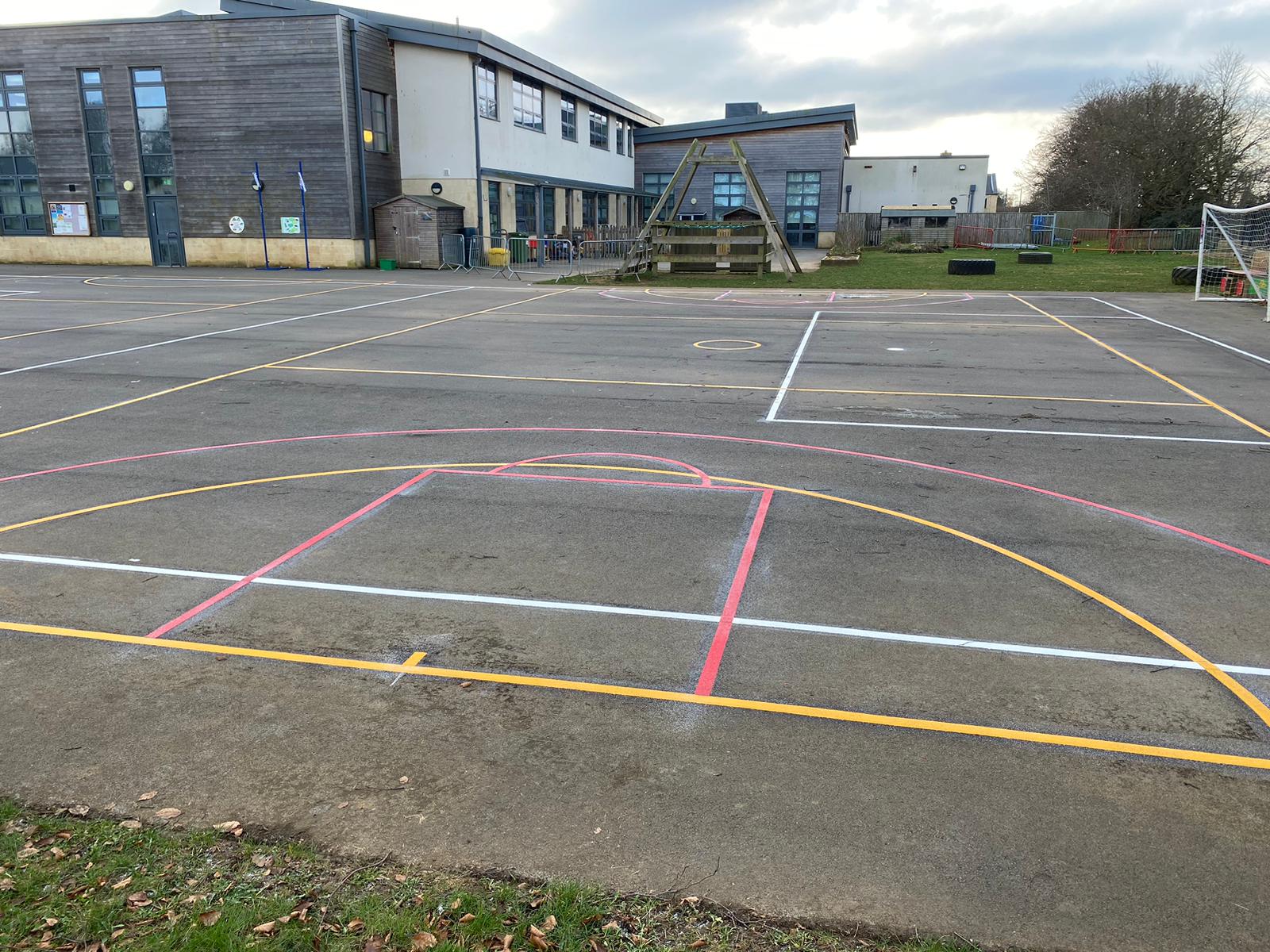 Netball, Basketball, Football Court, Abbot Alphege Academy, Bath, Somerset 002