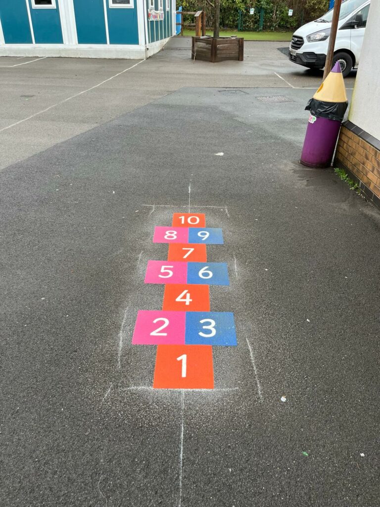 playground markings, hopscotch